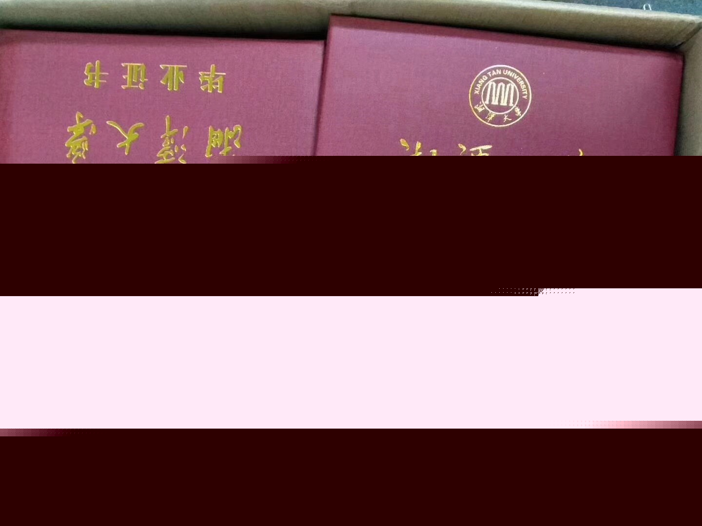 畢業(yè)證 湘潭大學(xué)