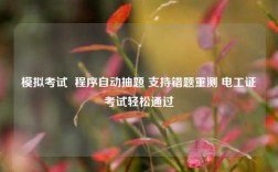 模擬考試  程序自動抽題 支持錯題重測 電工證考試輕松通過