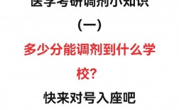 醫(yī)學(xué)考研調(diào)劑是怎么調(diào)劑的(2024臨床醫(yī)學(xué)考研調(diào)劑)