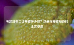 考建筑電工證需要多少錢？這是你需要知道的全套費用