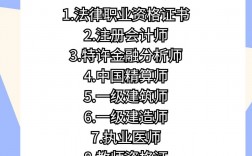 十大含金量高的證書排行(中國最難考的四大證)