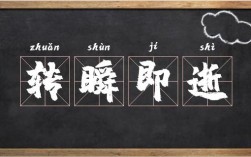 轉瞬即逝意思
