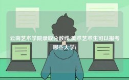 云南藝術(shù)學(xué)院錄取分?jǐn)?shù)線(美術(shù)藝術(shù)生可以報考哪些大學(xué))
