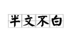 半文半白的意思_釋義_出處