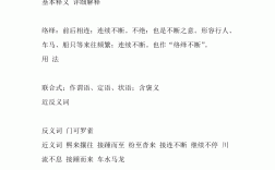 絡繹不絕的意思