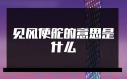 見風(fēng)使舵的意思