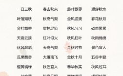 秋天的成語