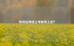 如何在網絡上考取電工證？