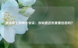 建筑電工特種作業證：你知道這些重要信息嗎？