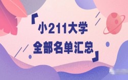 小211(小211大學(xué)全部名單)
