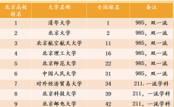 北京985大學