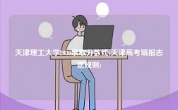 天津理工大學2023錄取分數線(天津高考填報志愿規則)