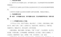 特崗教師考試內容