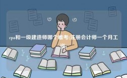 cpa和一級(jí)建造師哪個(gè)難考(注冊(cè)會(huì)計(jì)師一個(gè)月工資)