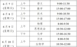 今年高考幾點開始
