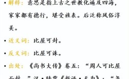 比屋而封的意思_釋義_出處