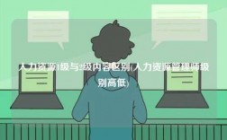人力資源1級(jí)與2級(jí)內(nèi)容區(qū)別(人力資源管理師級(jí)別高低)
