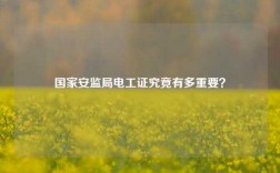國家安監(jiān)局電工證究竟有多重要？