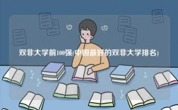 雙非大學前100強(中國最好的雙非大學排名)