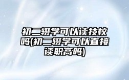 初二輟學可以讀技校嗎