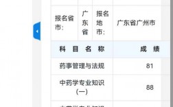 執業藥師成績查詢