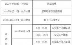 安全工程師考試時間
