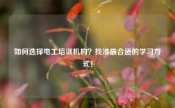 如何選擇電工培訓機構？找準最合適的學習方式！