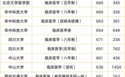 臨床醫學分數最低的學校