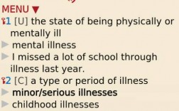 illness可數嗎