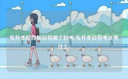 專升本校薦和自薦哪個好考(專升本自薦考試考什么)