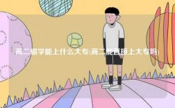 高二輟學能上什么大專(高二能直接上大專嗎)