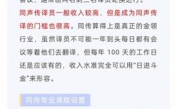 同聲傳譯專業