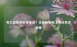 電工證如何免考拿證？全面解析電工考試免試政策