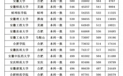2024年安徽大學專業分數線