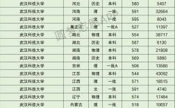 武漢科技大學錄取分數線
