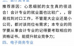 女生初中畢業(yè)最吃香的專業(yè)(女生十大就業(yè)前景好的專業(yè))