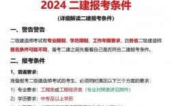 二建報名條件有哪些