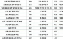 口腔醫(yī)學二本院校