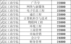 武漢工商學院學費