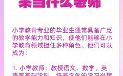 小學教育專業出來當什么老師
