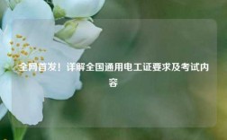 全網首發！詳解全國通用電工證要求及考試內容