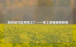 如何成為優秀電工？——電工講課視頻教程