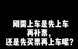 先上車后補票什么意思