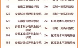 合肥好的大專學校排名如何？哪些學校值得關注？
