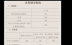 山東省特殊類型招生控制線