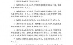 新版人力資源管理師報考條件