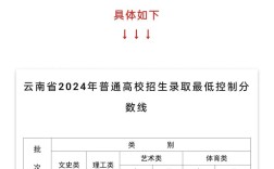 云南省往年分數線