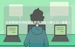 山東聊城市學校安全教育平臺（附入口+流程）
