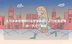 人力資源管理師對應職稱級別？人力資源管理師一共幾個級別