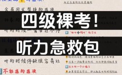 四級聽力怎么做